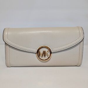 Michael Kors Fulton Large Leather flip central wallet
